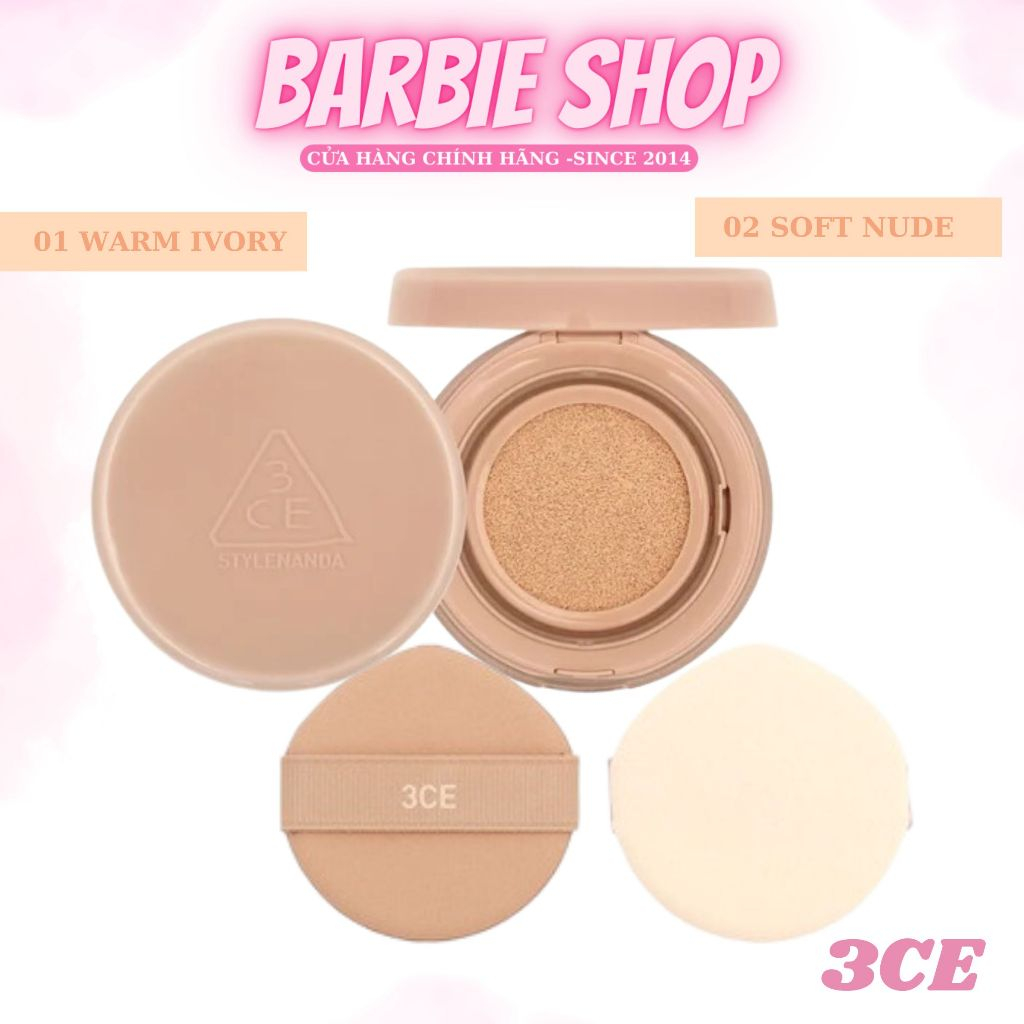 Phấn Nước 3CE Glow Cushion SPF50+ (Kèm Lõi)
