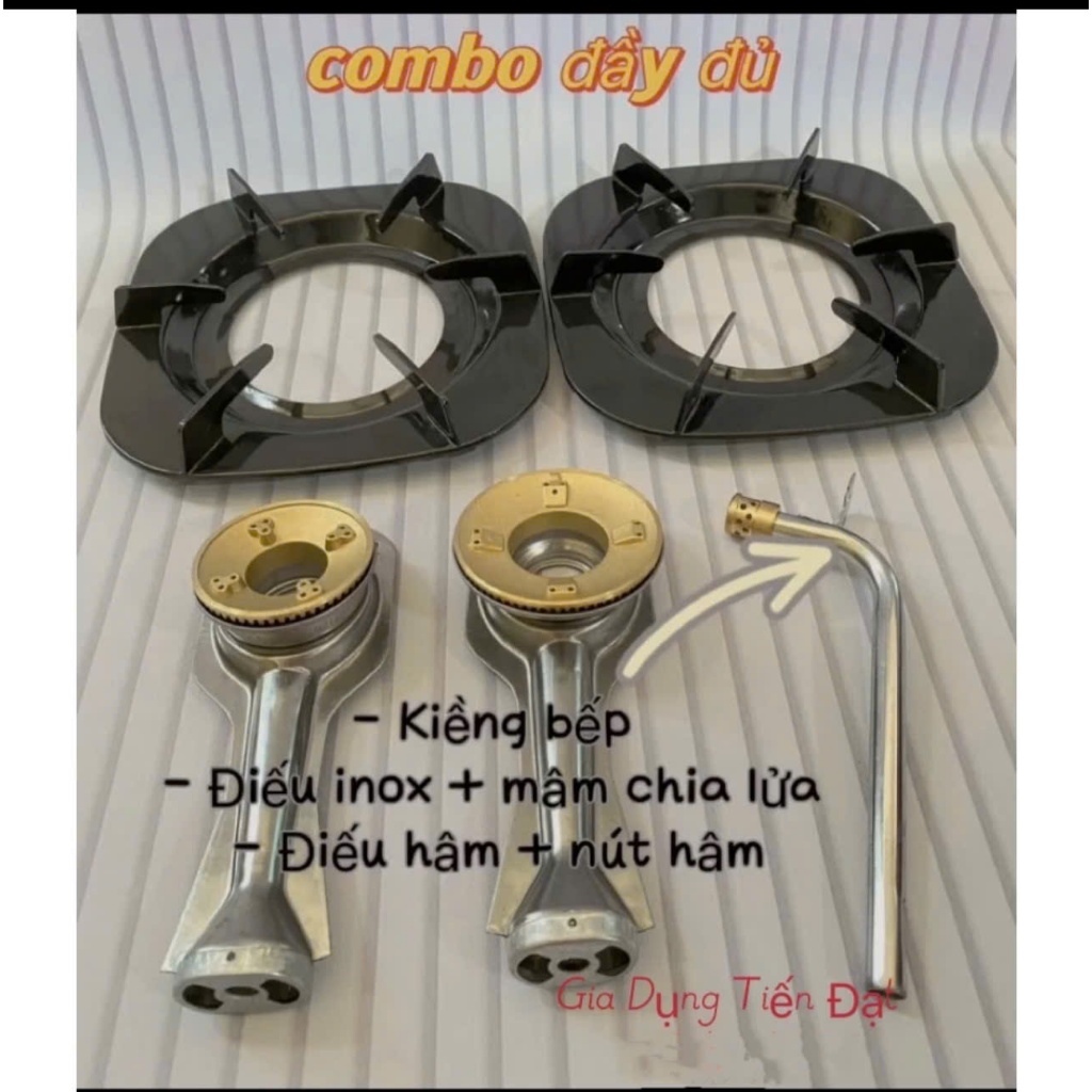 Linh kiện bếp gas Rinnai- Sen đồng lớn , Sen đồng nhỏ, tim sen hâm, điếu inox lớn nhỏ, Kiềng bếp ga
