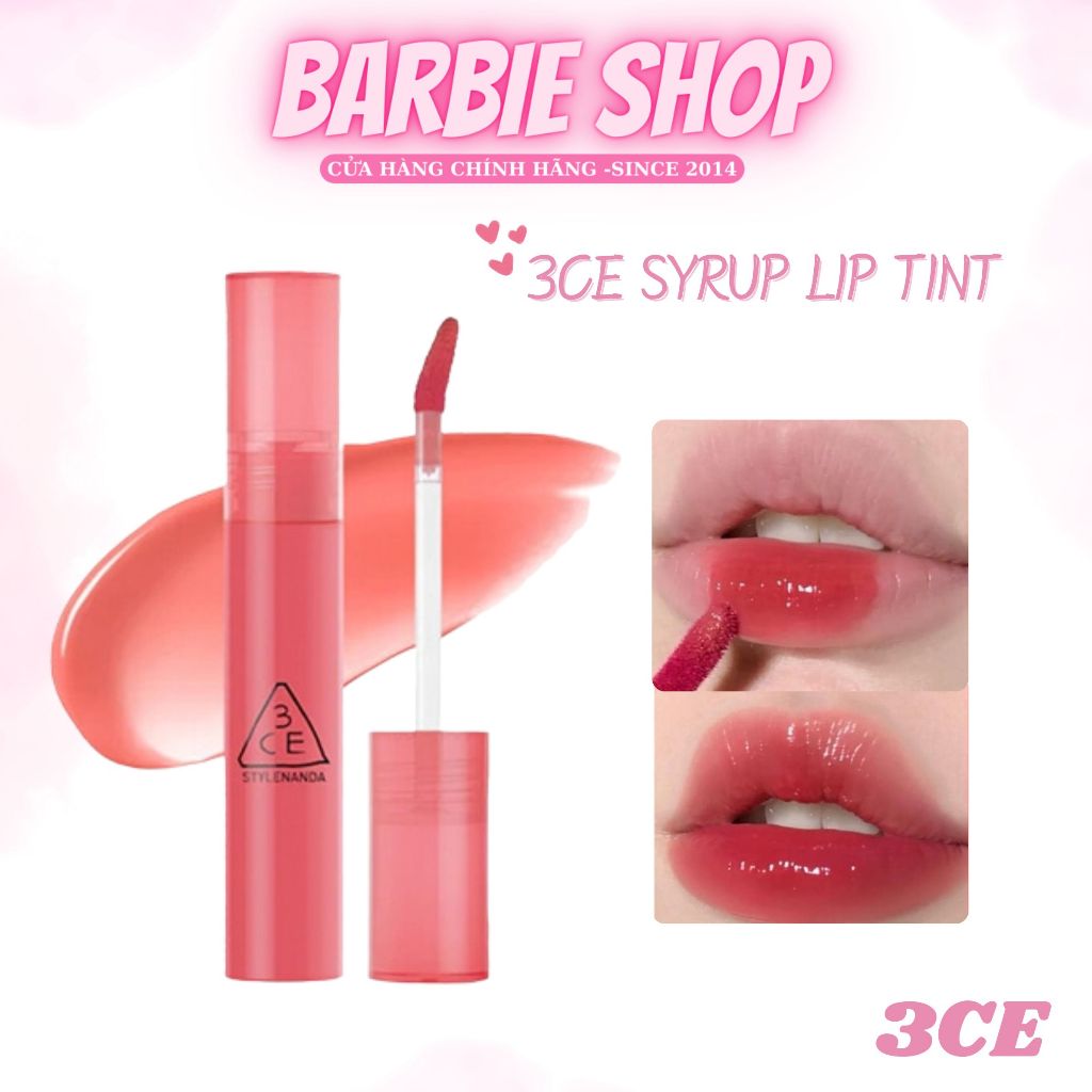 Son Tint Lì 3CE Syrup Layering Tint [Grapeful - Alive Pink - Afternoon Peach]