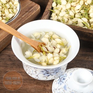 Hoa nhài sấy lạnh 500g, trà hoa lài, nguyên nụ, thơm trắng, dùng pha trà, nấu chè, ướp trà sen