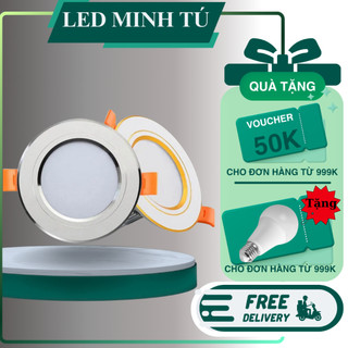 Đèn Led Âm Trần Downlight 7w 3 Màu Chip Hàn Quốc