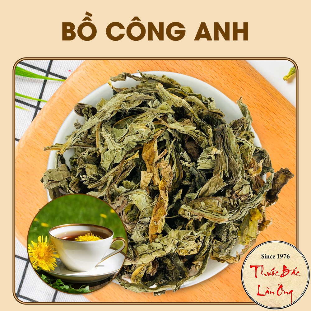 Lá bồ công anh 500g, trà bồ công anh, nguyên lá, thơm, sạch - Lãn Ông