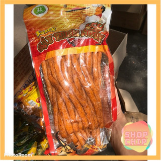 snack quẩy đuôi bò thơm cay, quẩy đuôi bò, ăn vặt cổng trường