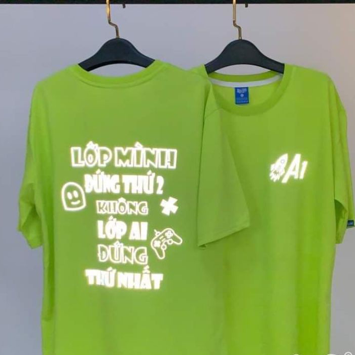 [ rẻ vô địch ]áo lớp phản quang in 2 mặt, áo lớp in theo yêu cầu lớp 4/5/6 chất cotton mịn mát