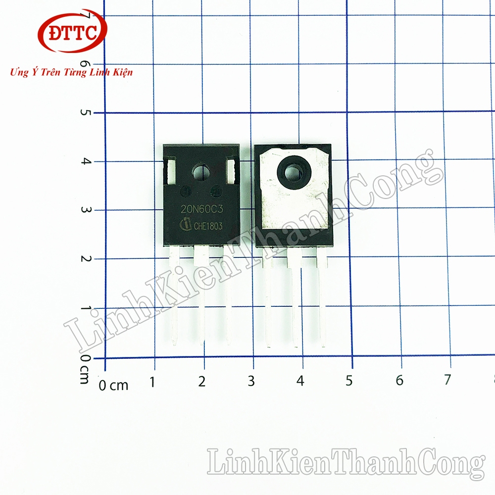 MOSFET 20N60C3 N-CH 20A 600V TO247 Chính Hãng