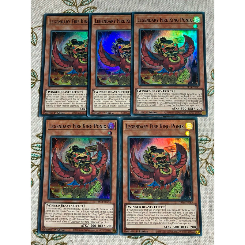[LiLy_Yugioh] Lá bài 25LP-EN004 Legendary Fire King Ponix - 25LP-JP004