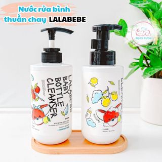 Nước rửa bình rau quả hữu cơ Lalabebe K-Mom Hàn Quốc chai 500ml dạng tự tạo bọt và dạng gel