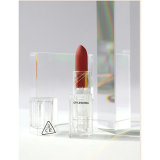 Son Thỏi 3CE Clear Layer Edition Vỏ Trong Suốt Cold Space- Red Muse