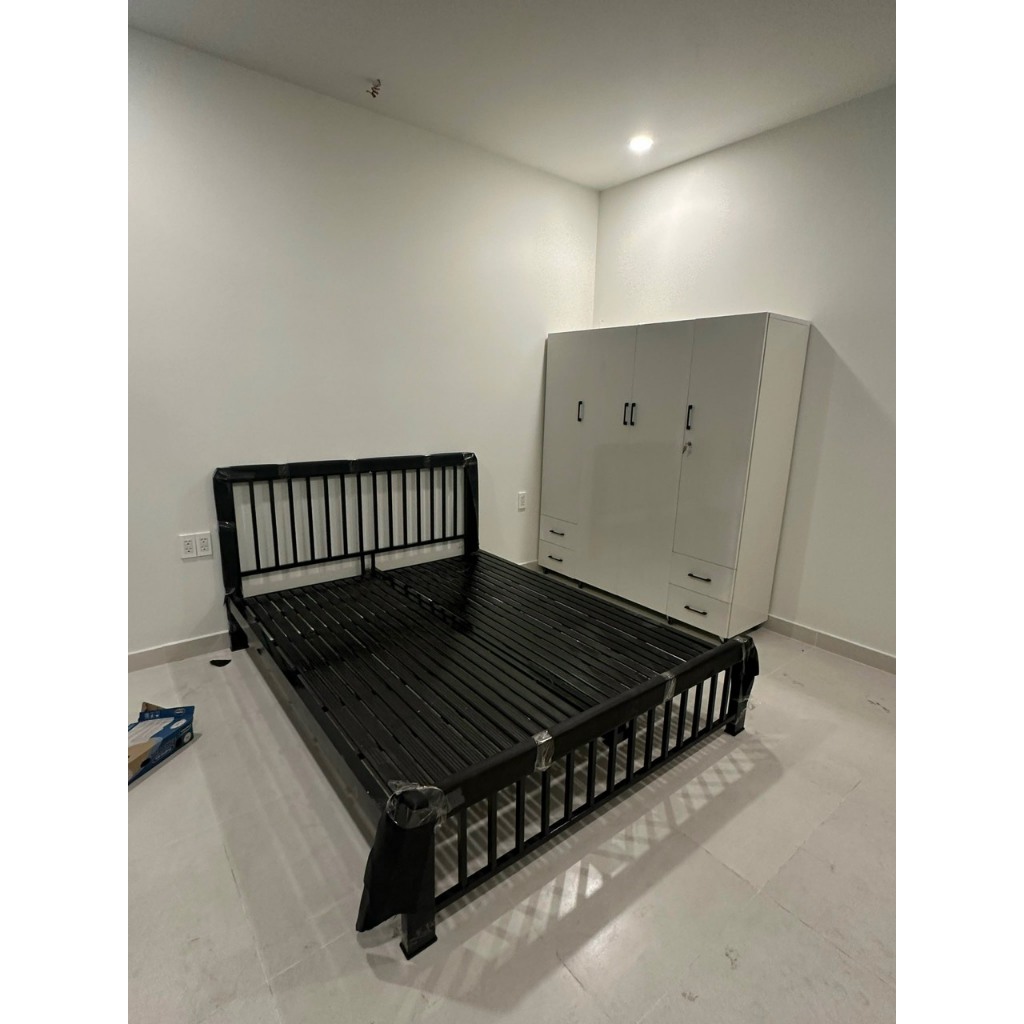 [FREESHIP-RAP 0Đ] mẫu mới -giường sắt hộp 4-8 cứng cáp -chịu lực cao giá gốc tận xưởng không qua tru
