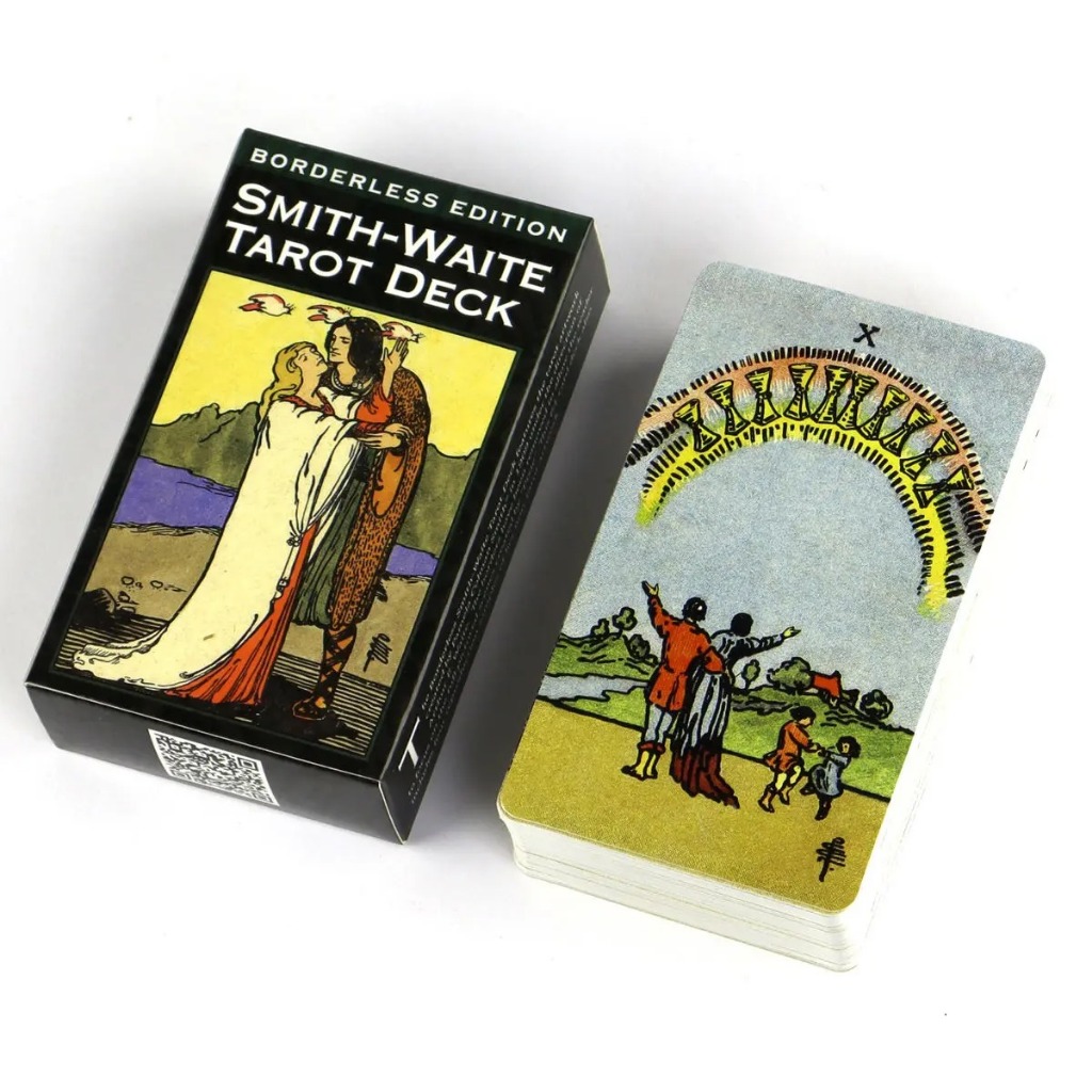 Bộ bài bói Smith Waite Tarot Deck – Borderless Edition cao cấp (Nâu nhỏ)