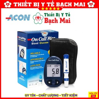 Máy Đo Đường Huyết On Call-Plus Mỹ + [Tặng 50 Kim, 25 Que + 25 Bông Cồn]