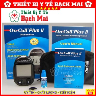 Máy Đo Đường Huyết On Call-Plus Mỹ + [Tặng 50 Kim, 25 Que + 25 Bông Cồn]