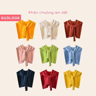 Khăn Choàng Len Retro Thắt Nút Phong Cách Hàn Quốc Đẳng Cấp Tinh tế Cho Mùa Thu Đông Giả áo vắt vai kc01