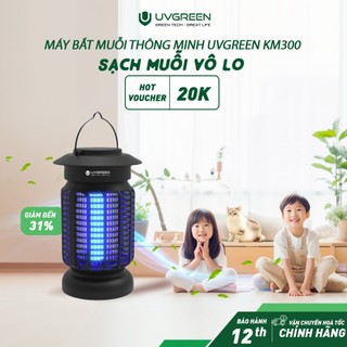 Máy Bắt Muỗi, Ruồi Và Côn Trùng Thông Minh UVGREEN KM300, Công Suất 16W,  An Toàn Tiện Lợi, BH 12T