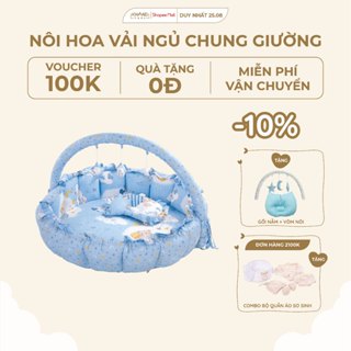 Nôi Hoa Vải Trẻ Em Khang Home Tiện Lợi Và An Toàn Cho Bé Size 75cm
