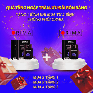  Ống Hít Thông Mũi - Bình Thông Phổi Orima nhỏ gọn có hai lỗ cải thiện nghẹt mũi và ngứa mũi
