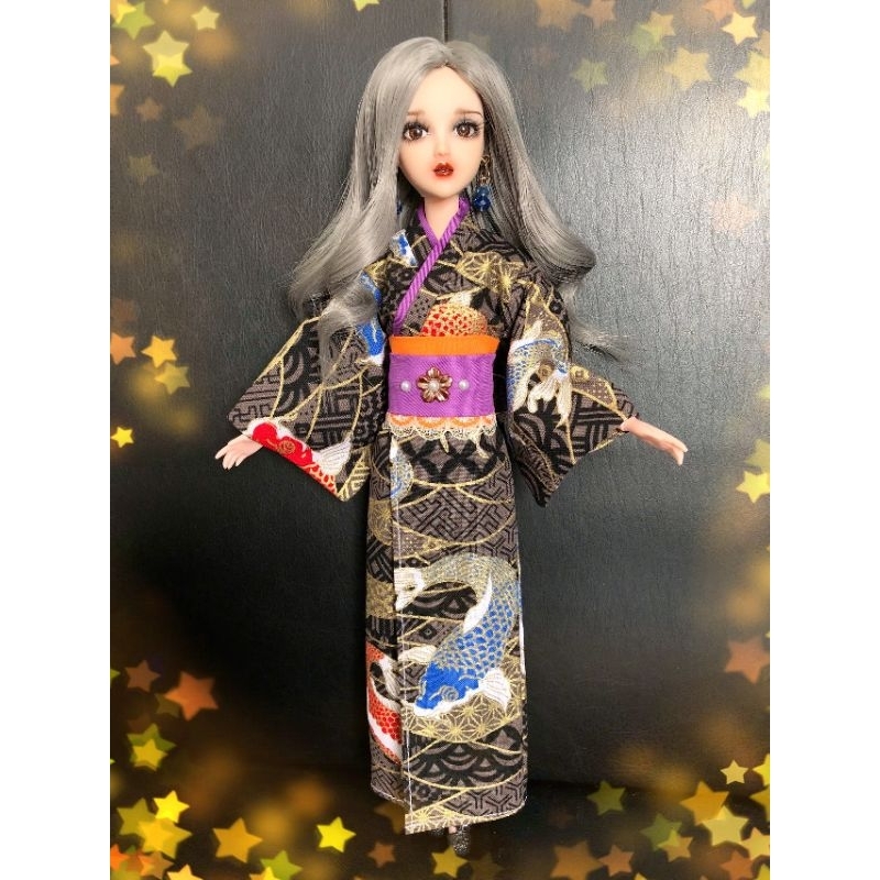 yukata, kimono cho búp bê 30cm