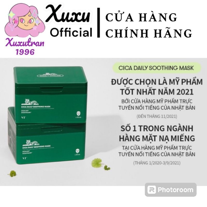 Mặt Nạ Hàng Ngày Hộp 30 Miếng VT Mask