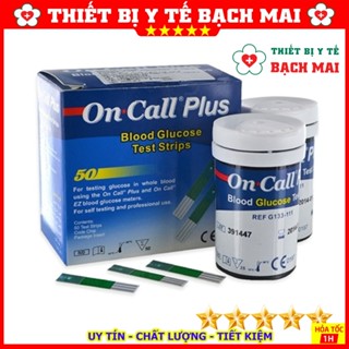 [HỘP 50] Que Thử Tiểu Đường On Call Plus Dùng Cho Máy Đo Đường Huyết OnCall Plus, OnCall EZ II