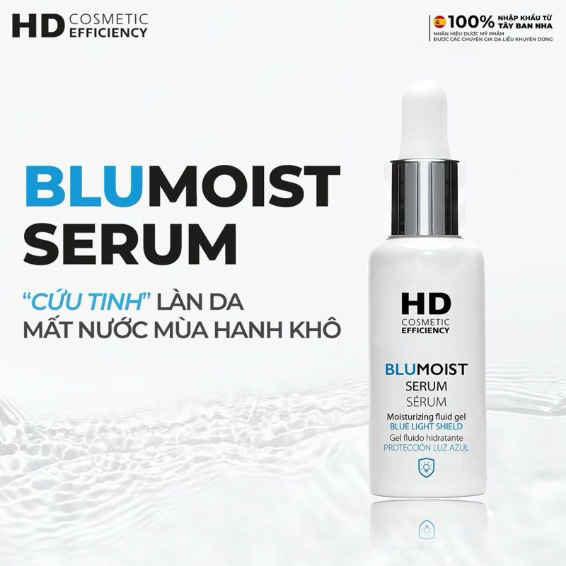 [HD COSMETIC] TINH CHẤT CHỐNG ÁNH SÁNG XANH- DƯỠNG ẨM HD BLUMOIST SERUM 30ML