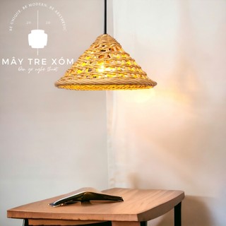 Đèn mây đan- đèn trang trí thả trần