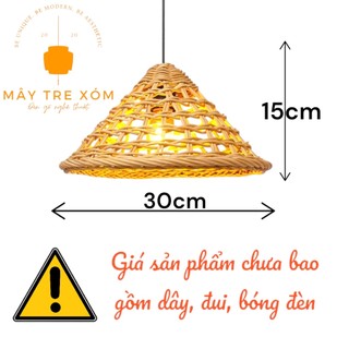 Đèn mây đan- đèn trang trí thả trần