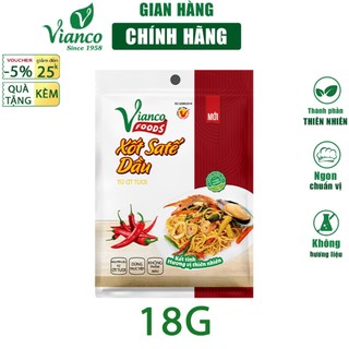 Sa tế cay thơm Vianco gói 18g ăn trực tiếp hoặc ướp nấu gia vị nêm sẵn chuẩn vị - Gia vị  Việt Ấn