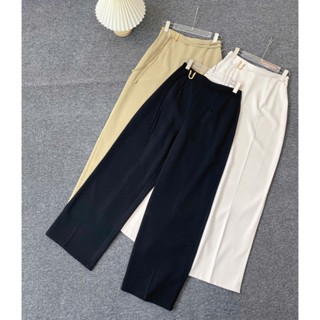 Quần dáng suông khoen U dây nơ nhỏ Mã 4500