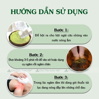 Bột ngải cứu nguyên chất 1kg, xông giải cảm, ngâm chân, giảm đau nhức xương khớp