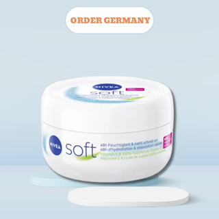 Kem dưỡng ẩm Nivea Soft Đức  giảm khô da viêm da tạo độ ẩm chống nẻ da mịn màng 200ml & 375ml