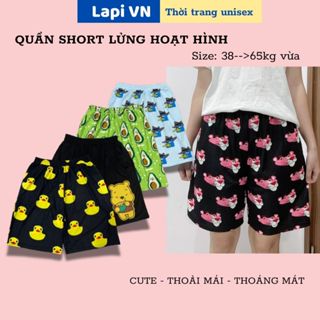 Quần Short Lửng Unisex In Hình MSL001 ,NHIỀU MẪU -Lapi VN ,FREESIZE đến 65kg,Nam Nữ Đều Mặc Được, Chất ThunThoáng Mát