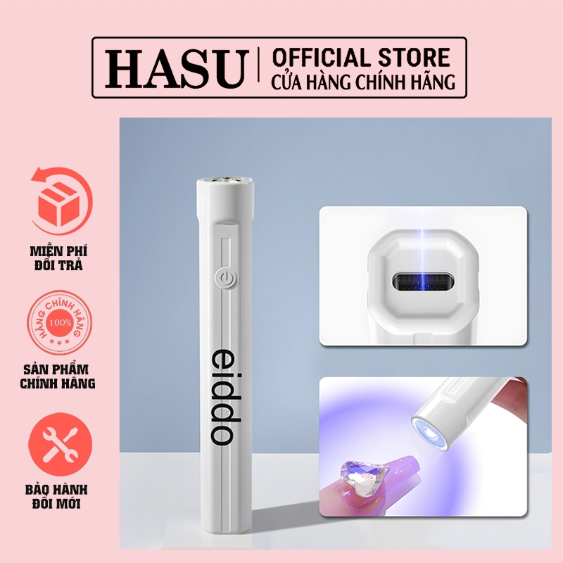 Đèn hơ mini EIDDO chính hãng 3W nhỏ gọn tiện lợi - máy hơ mini tích điện cầm tay làm nail chuyên ngh