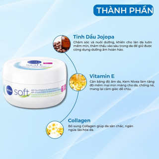 Kem dưỡng ẩm chuyên sâu Nivea Soft  200ml-Nội địa Đức