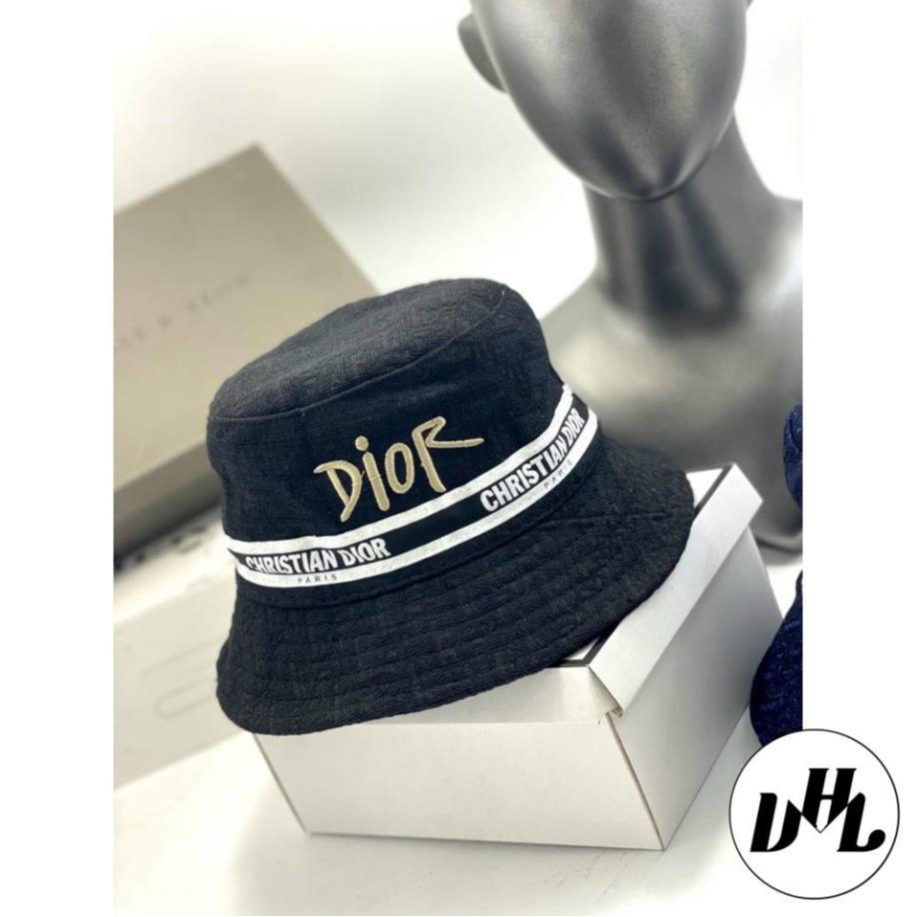 (Hàng VNXK) Nón thời trang, mũ Bucket vành tròn DIOR vải JEAN nhập thời trang chuẩn hàng hiệu (ẢNH T