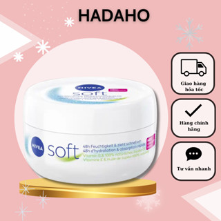 Kem dưỡng ẩm chuyên sâu Nivea Soft Đức  giảm khô da viêm da tạo độ ẩm chống nẻ da mịn màng 200ml