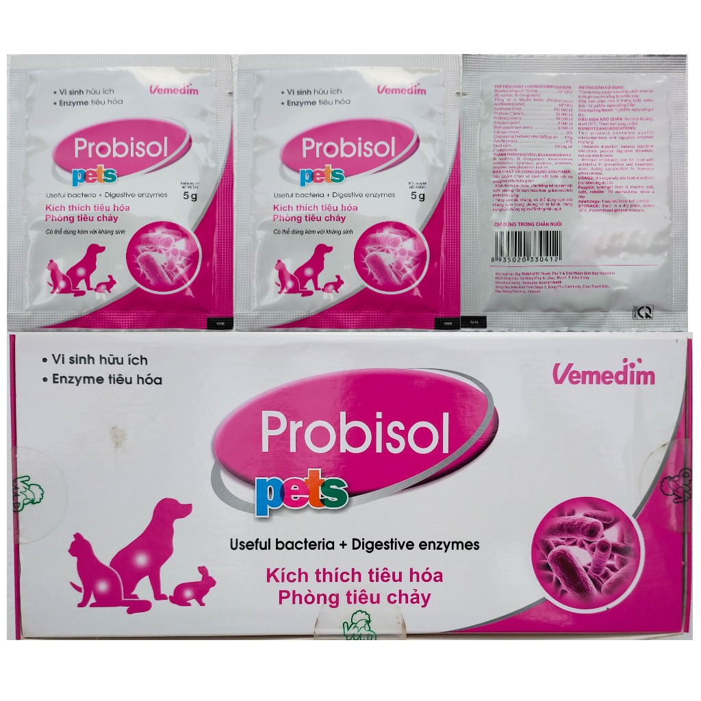 PROBISOL PETS - Men tiêu hóa cho chó, mèo