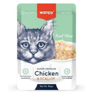 Pate mèo WANPY PREMIUM đặc biệt , pate tươi cho mèo con mèo to , gói bate 85g cho mèo