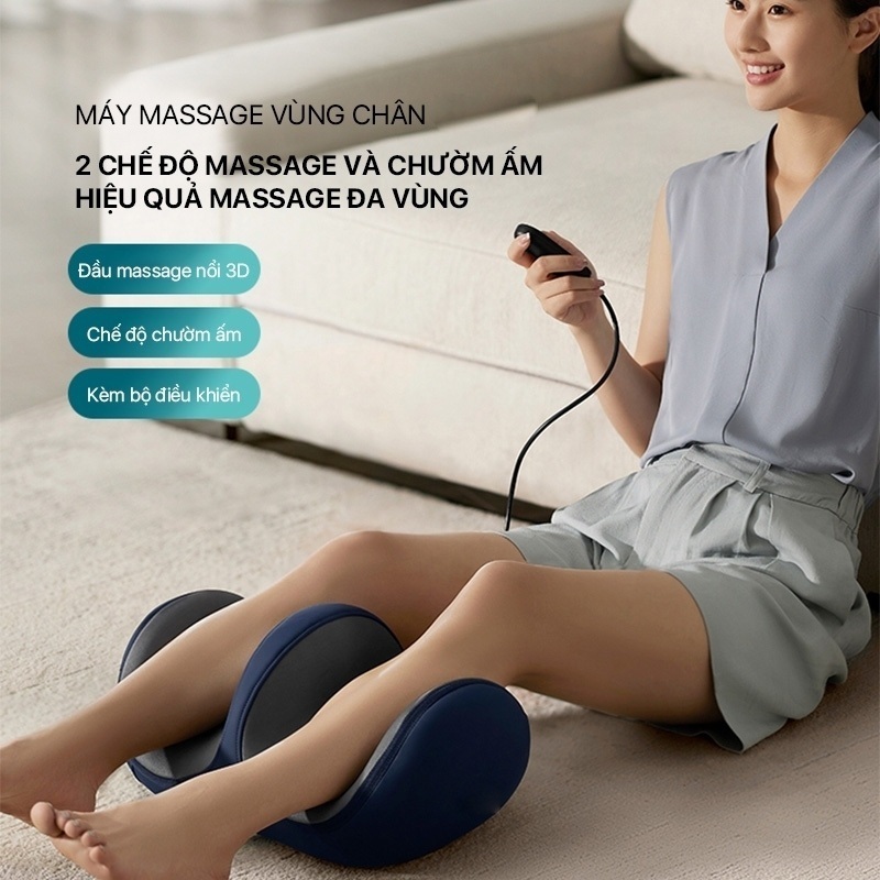 Máy massage chân bấm huyệt DELADEP tự động bản cao cấp máy mát xa xoa bóp bàn chân dành cho người già và dân văn phòng