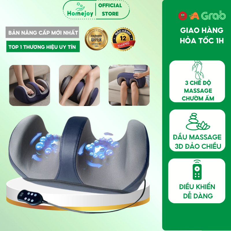 Máy massage chân bấm huyệt DELADEP tự động bản cao cấp máy mát xa xoa bóp bàn chân dành cho người già và dân văn phòng