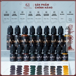 Mực phun xăm MAX hữu cơ cho chân mày cực bám màu