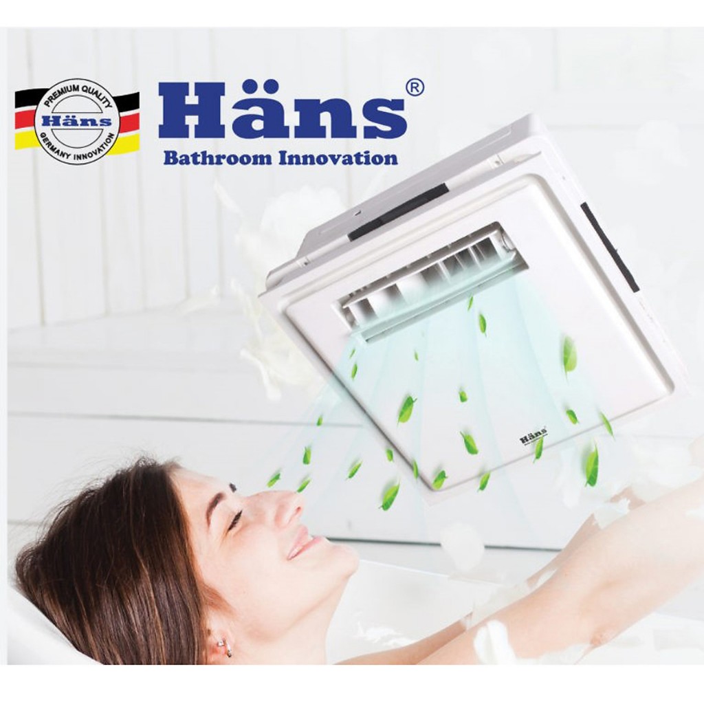 Quạt mát âm trần Hans H10S (điều khiển công tắc) - Hàng chính hãng