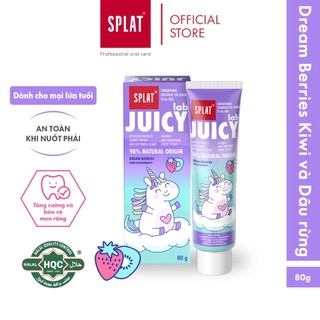 Kem Đánh Răng Cho Bé SPLAT Juicy Lab Hương Dream Berries Bảo Vệ Răng Miệng Cho Mọi Lứa Tuổi Tuýp 80g