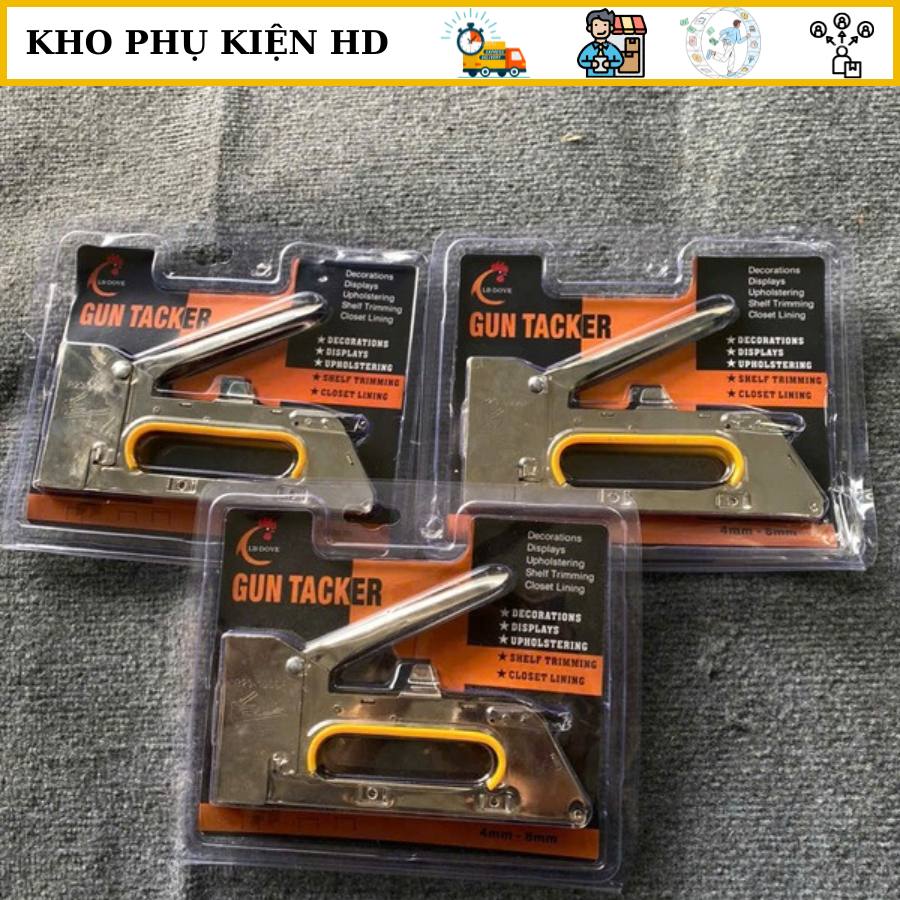 Máy bấm ghim cầm tay, Súng bắn ghim cầm tay - KHÔNG cần điện, khí nén- Ghim vào gỗ