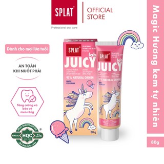 Kem Đánh Răng Cho Bé SPLAT Juicy Lab Hương Magic Ice Cream Bảo Vệ Răng Miệng Cho Mọi Lứa Tuổi Tuýp 80g