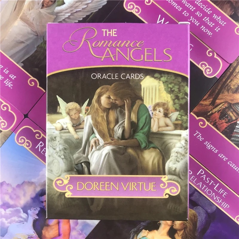 Bộ Bài Bói The Romance Angels Oracle Cards Cao Cấp - Size gốc 8 x 12cm