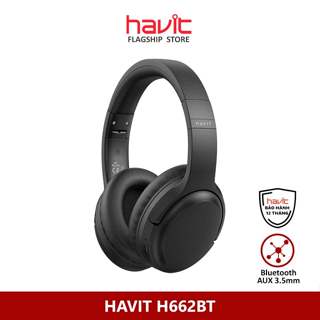 Tai nghe Bluetooth Headphone Havit H662BT Pin 20 tiếng | Kiểu Dáng Basic | BT 5.3