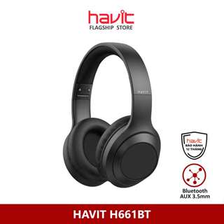 Tai nghe Bluetooth Headphone Havit H661BT Pin 12 tiếng | Kết nối 2 thiết bị | BT 5.3