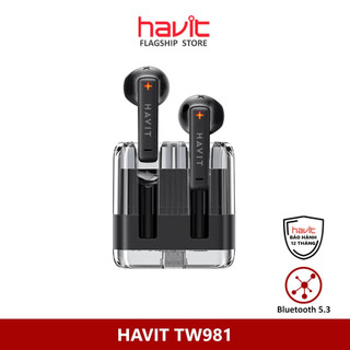  Tai Nghe Không Dây Havit TW981 | Trong Suốt Trendy | Âm thanh tái tạo | Bluetooth 5.3 