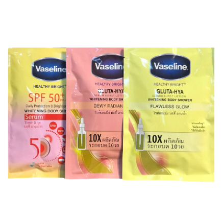 Set Kem tắm trắng da Vaseline Thái