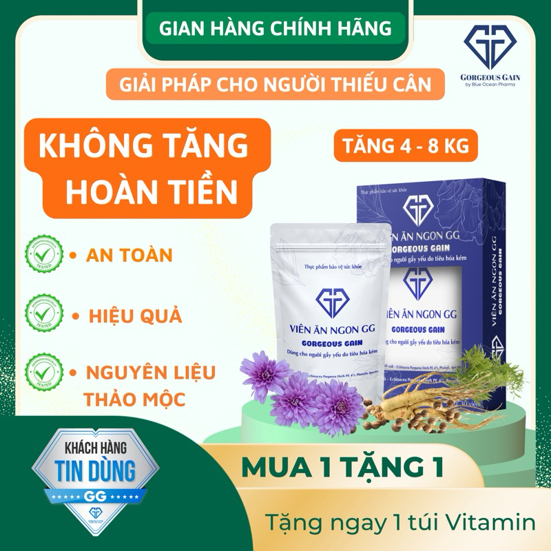 Viên Ăn Ngon GG Tăng 4-8kg sau 30 ngày. Cam Kết Hàng Chính Hãng 100%